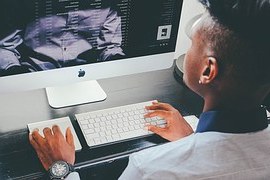 man using computer